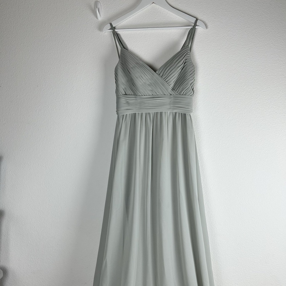 Sorella Vita Long Formal‎ Dress Bridesmaid Dress Party Dress Sea Glass Sz 10 - Picture 11 of 16